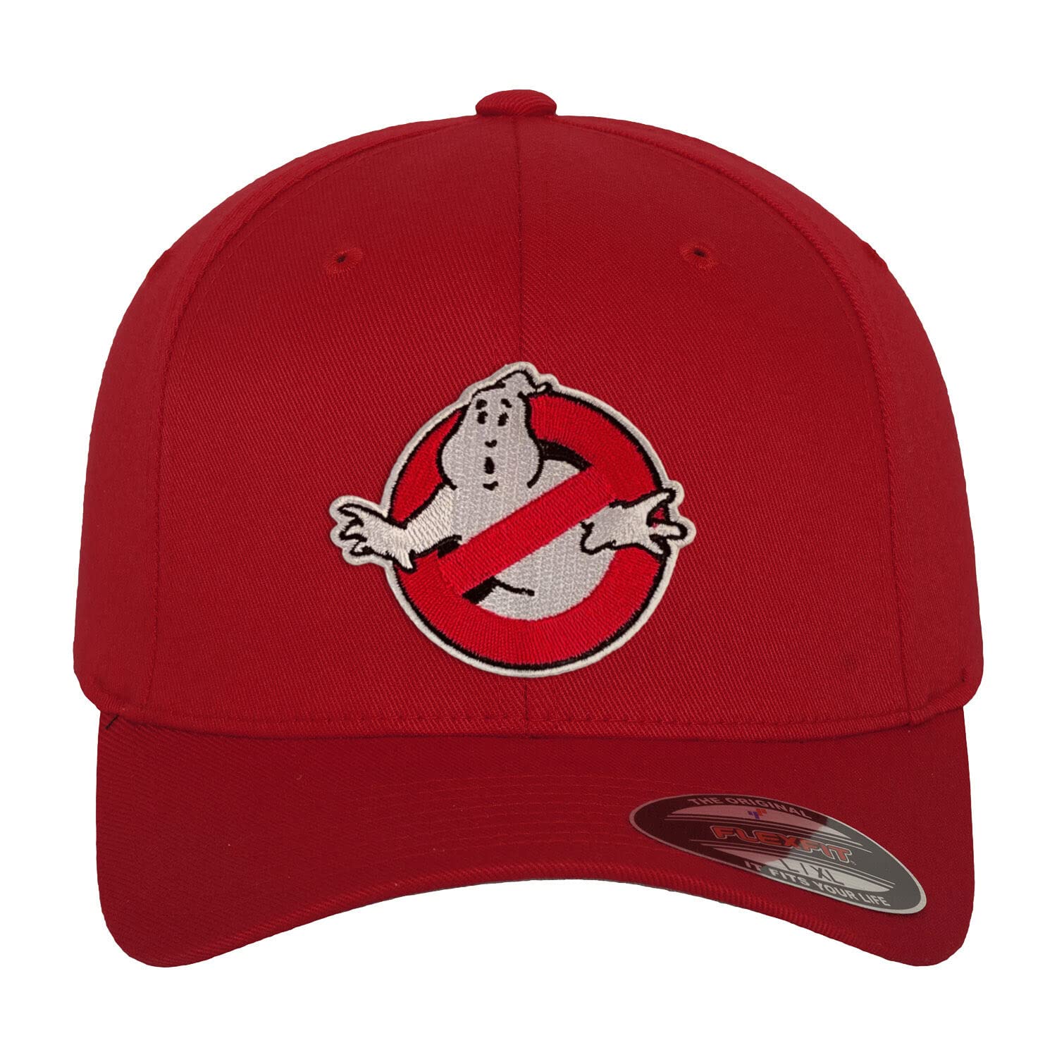 Ghostbusters Unisex Red Officially Licensed Flexfit Cap (Red), Large/X-Large