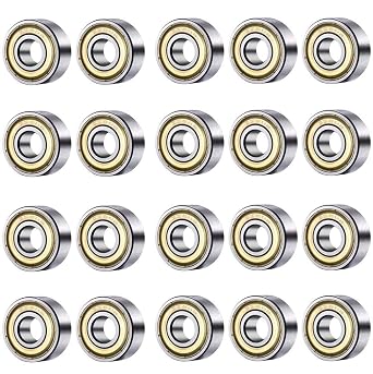 608ZZ Bearings Miniature Ball Bearings Carbon Steel Deep Groove Ball Bearings 8mm x 22mm x 7mm 20pcs