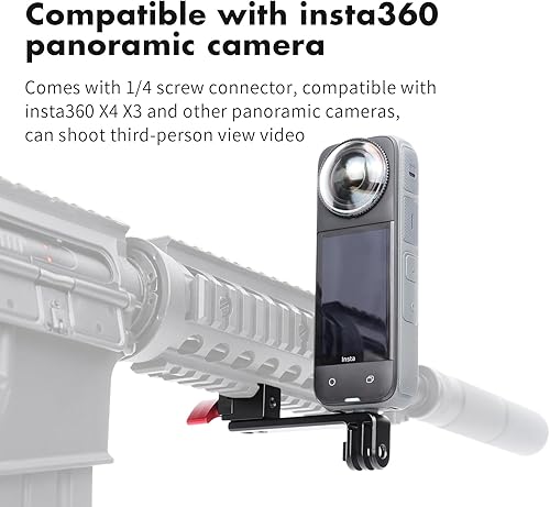 Miniatura 4 de SEASKY Soporte adaptador de montaje en riel de aluminio para Gopro Hero 1211109 DJI Action 432 Insta360 G03 Accesorios de cámara deportiva Caza