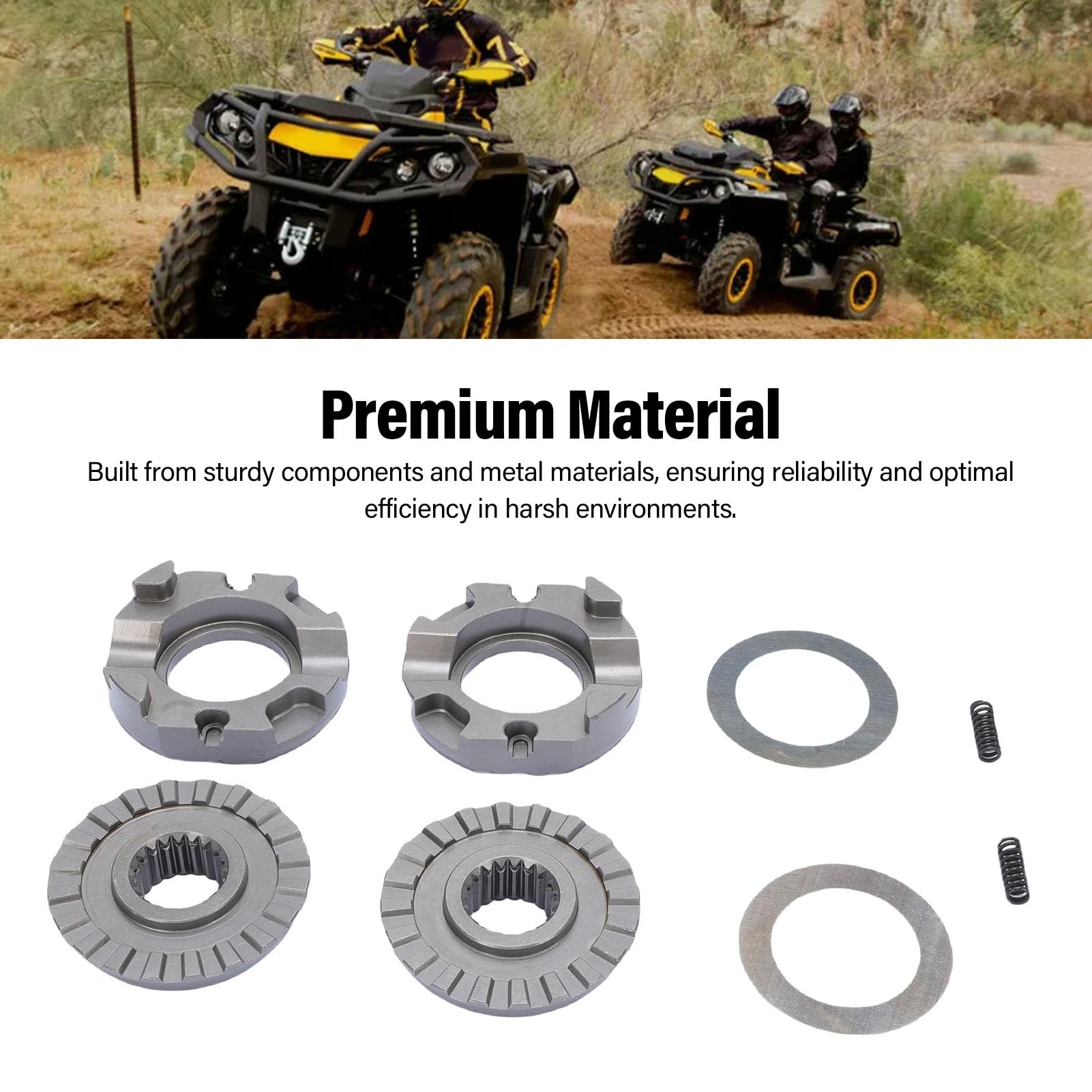 Qqmora Bloccaggio Differenziale Anteriore Aggiornamento in Metallo Resistente Controllo della Trazione Migliorato per Veicoli Fuoristrada Commander Outlander Renegade X3 ATV UTV