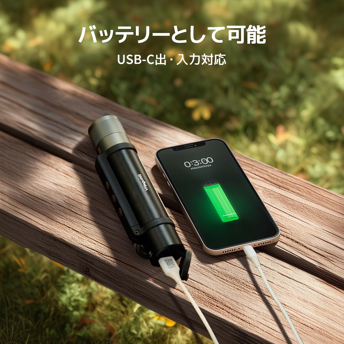 Amazon.co.jp: BougeRV 懐中電灯 タクティカルライト1000lm高輝度 240m  