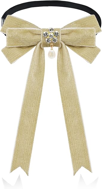 Western Bow Ties for Women Colonel Sanders Tie Rhinestone Shining Bow Tie Formal Cosplay Wedding Festival Photo