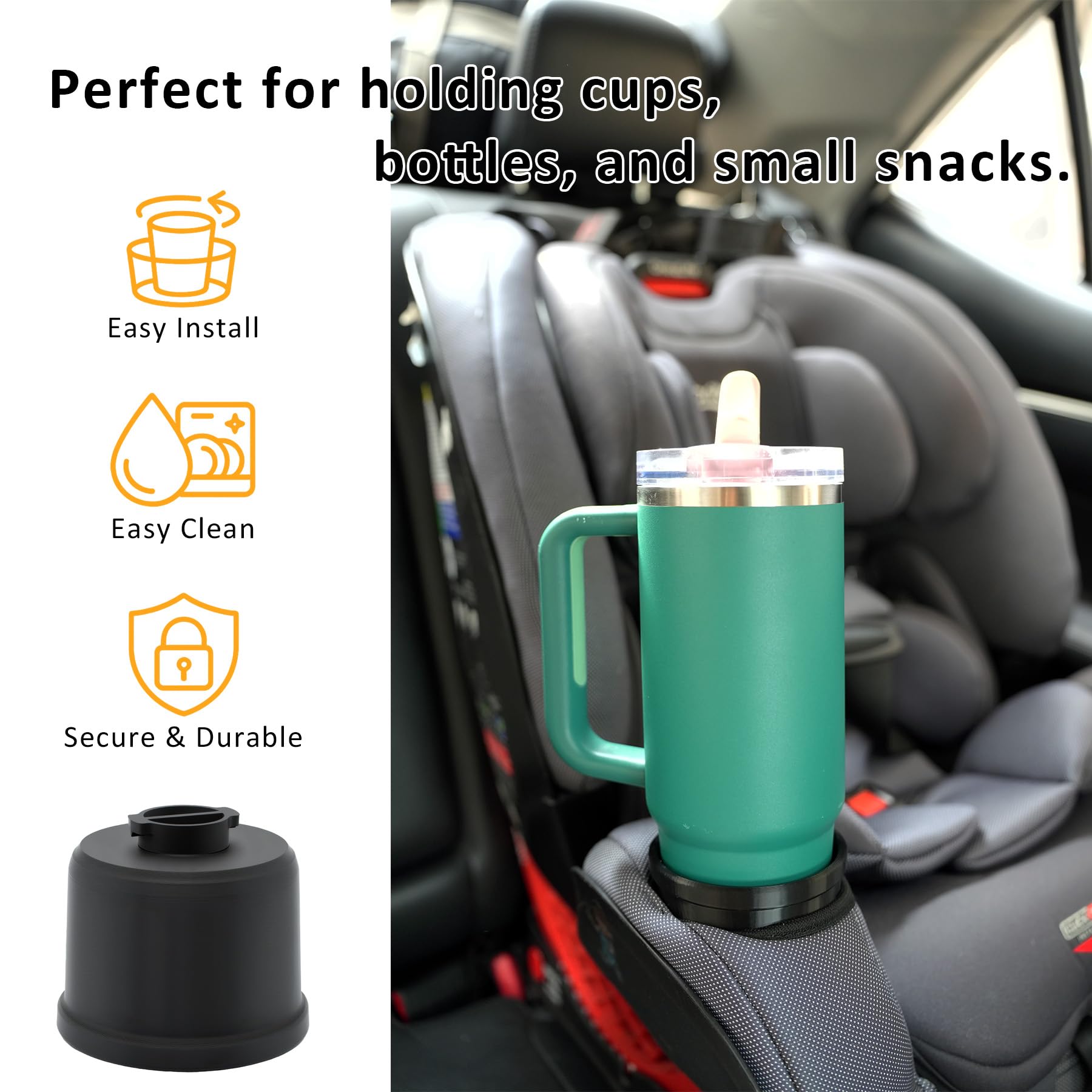 Amazon.com: Set of 2 Cup Holder Replacement for Britax One4Life Car Seats  Cup  Holder for Child Car Seat (Dishwasher Safe) : Automotive