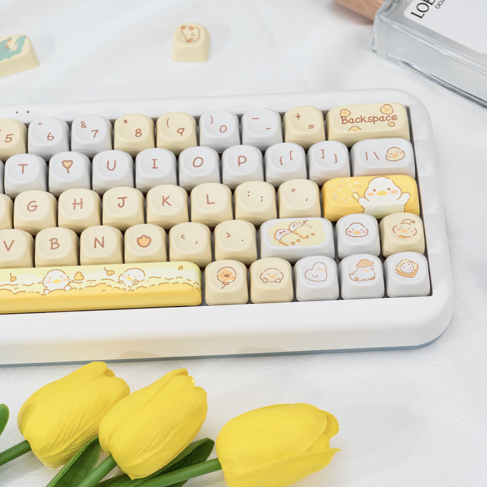 Amazon.com: COOMICKEY 132 Key PBT Keycap Set, MOA Profile