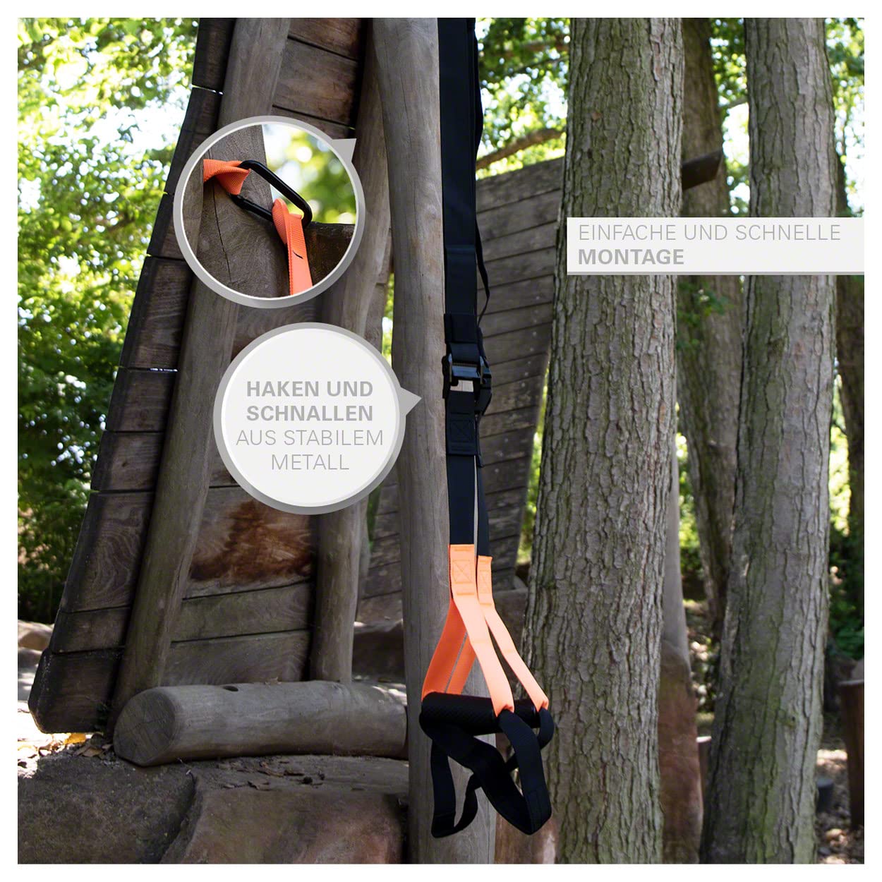 TUNTURI Slingtrainer, Schlingentrainer, Suspension, Fitness, Sling Trainer