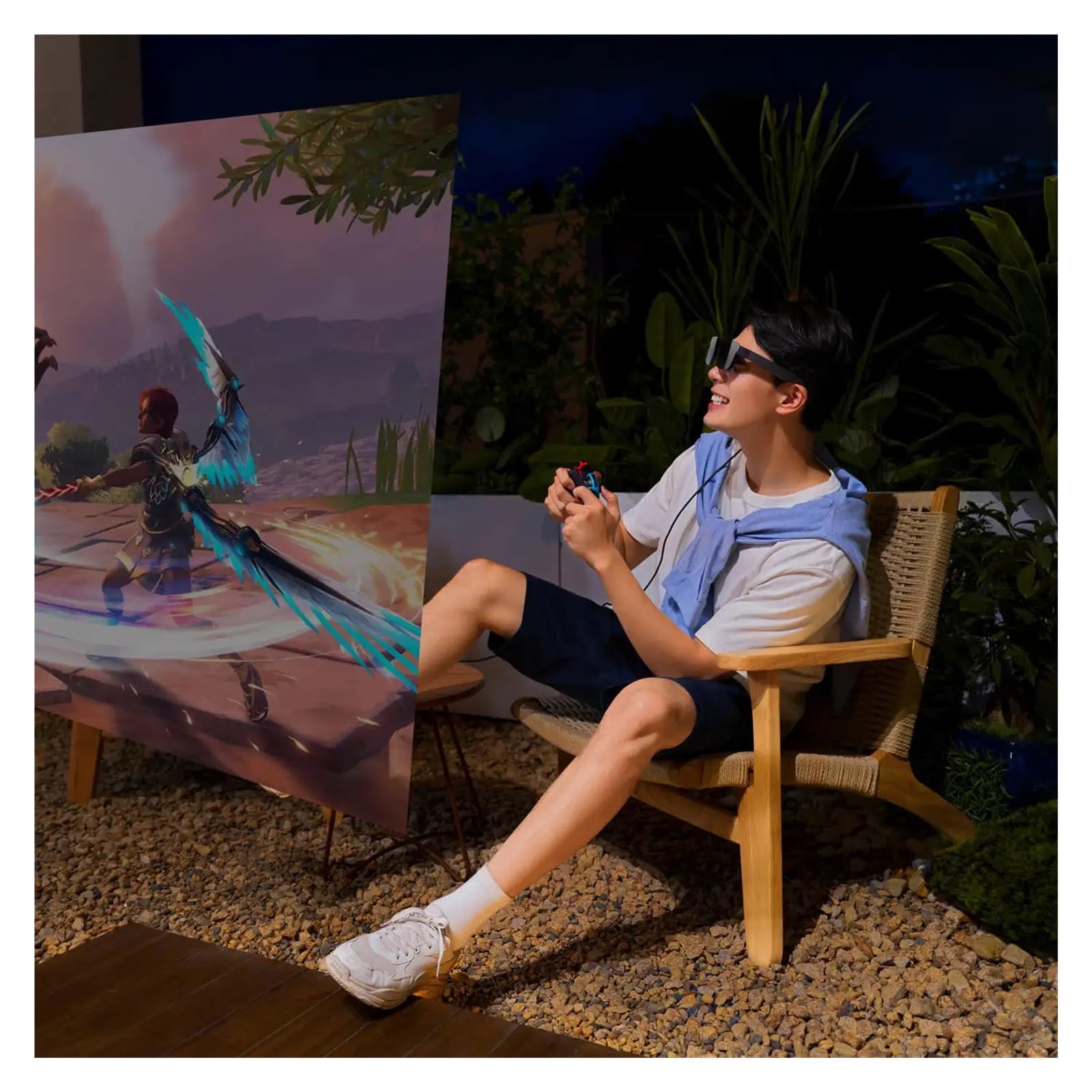 Air2 XR Glasses 201 Inch Micro OLED Screen Display 120Hz Refresh Rate 3D HD Private Cinema AR Glasses VS XREAL Air 2(Standard)