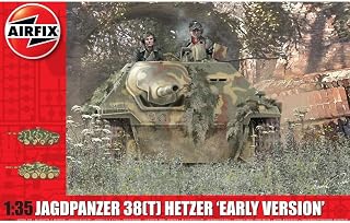 JagdPanzer 38 Tonne Hetzer Early Version 1:35 WWII Military Tank Plastic Model Kit A1355, Multi
