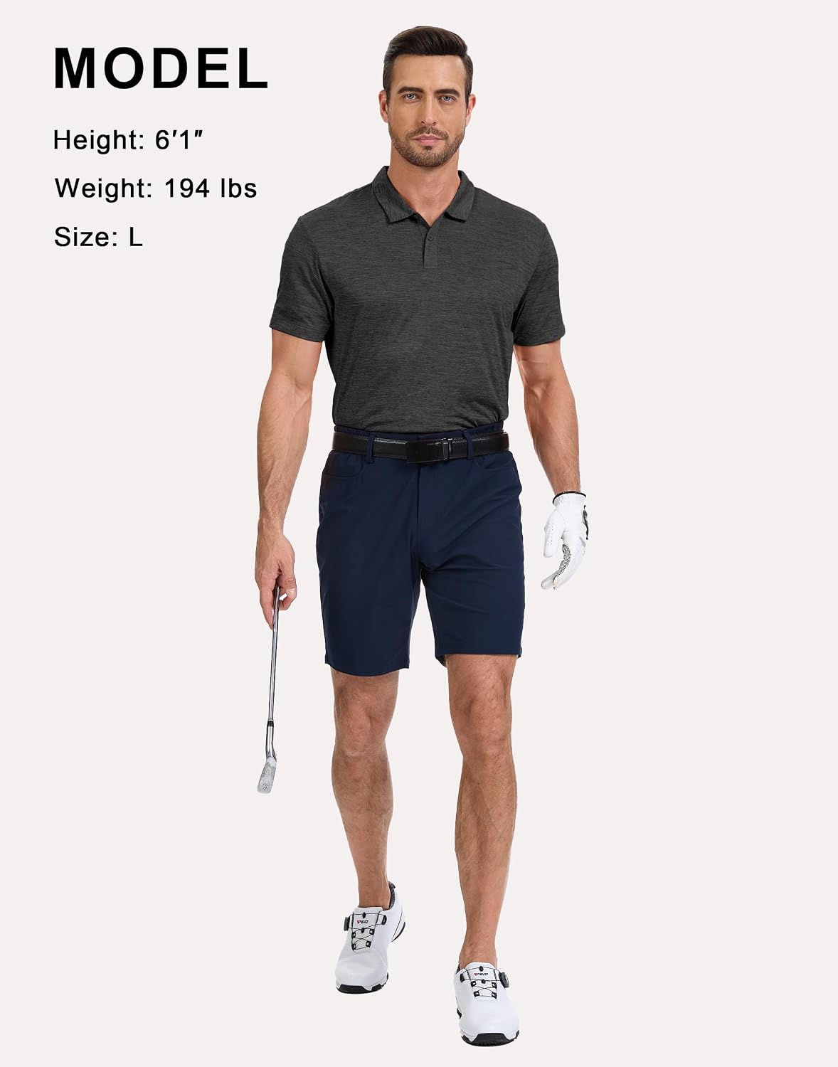 Pioneer Camp Mens Golf Polo Shirt Dry Fit UPF 50+ Performance Short Sleeve Polo with Soft Classic Collar for Work & Travel image 2