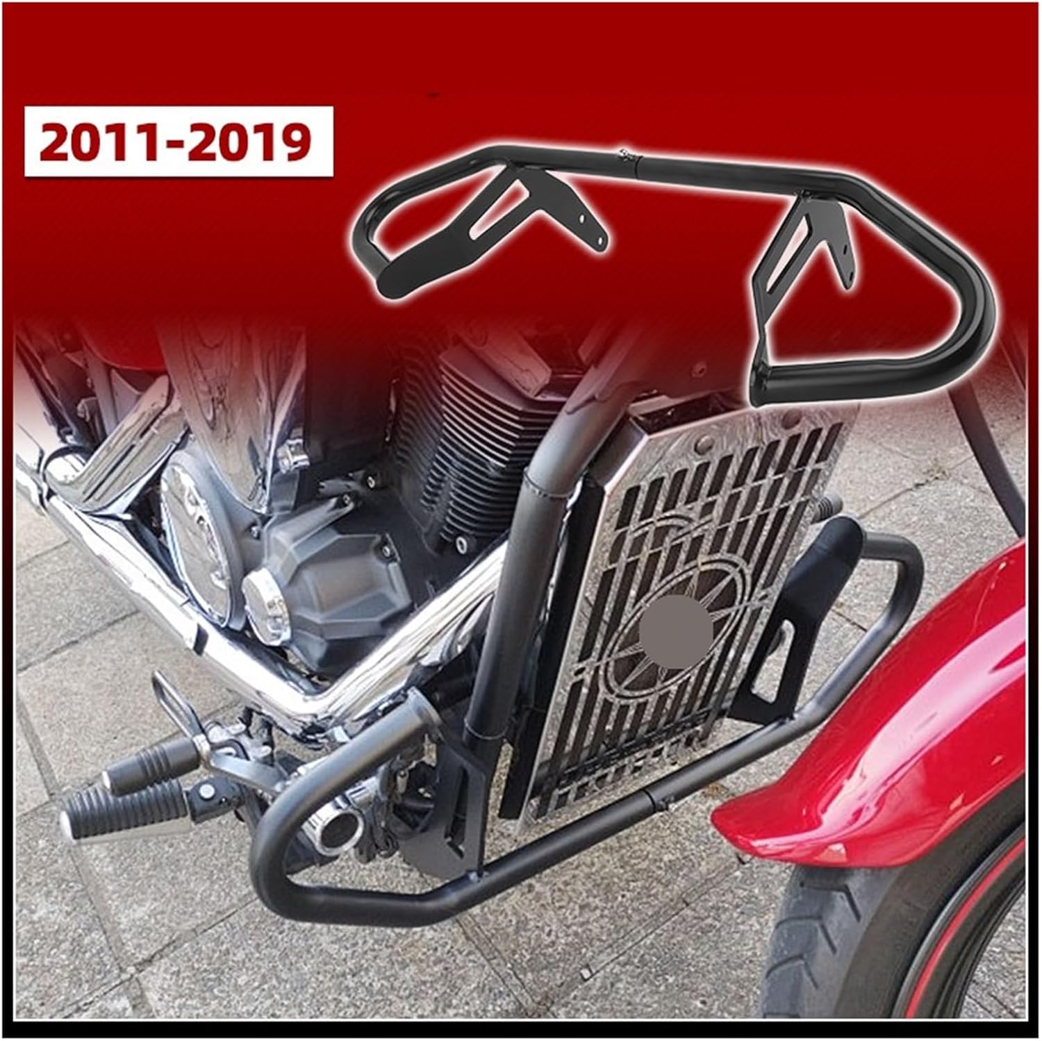 Motorcycle Falling Crash Bar Frame Accessories Engine Guard Landing Black Fit for 1300 XVS1300 2011-2019