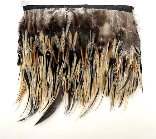 Miniatura 34 de Shekyeon 2 yardas de decoración para vestido con plumas de cuello de gallo Rojo