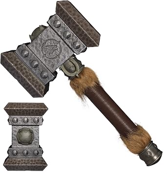 SV from Wow War Ogrim Doomhammer, Real Metal 11 Replica Weapon Prop 22 inches
