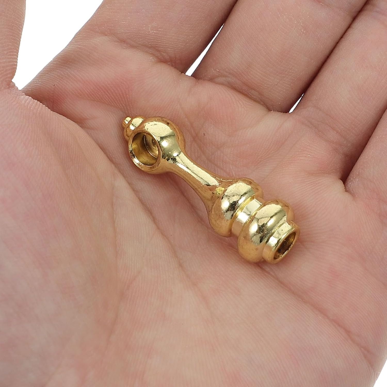 MAGICLULU Wine Cabinet Railing Hardware Connector 2pcs Golden Zinc Alloy