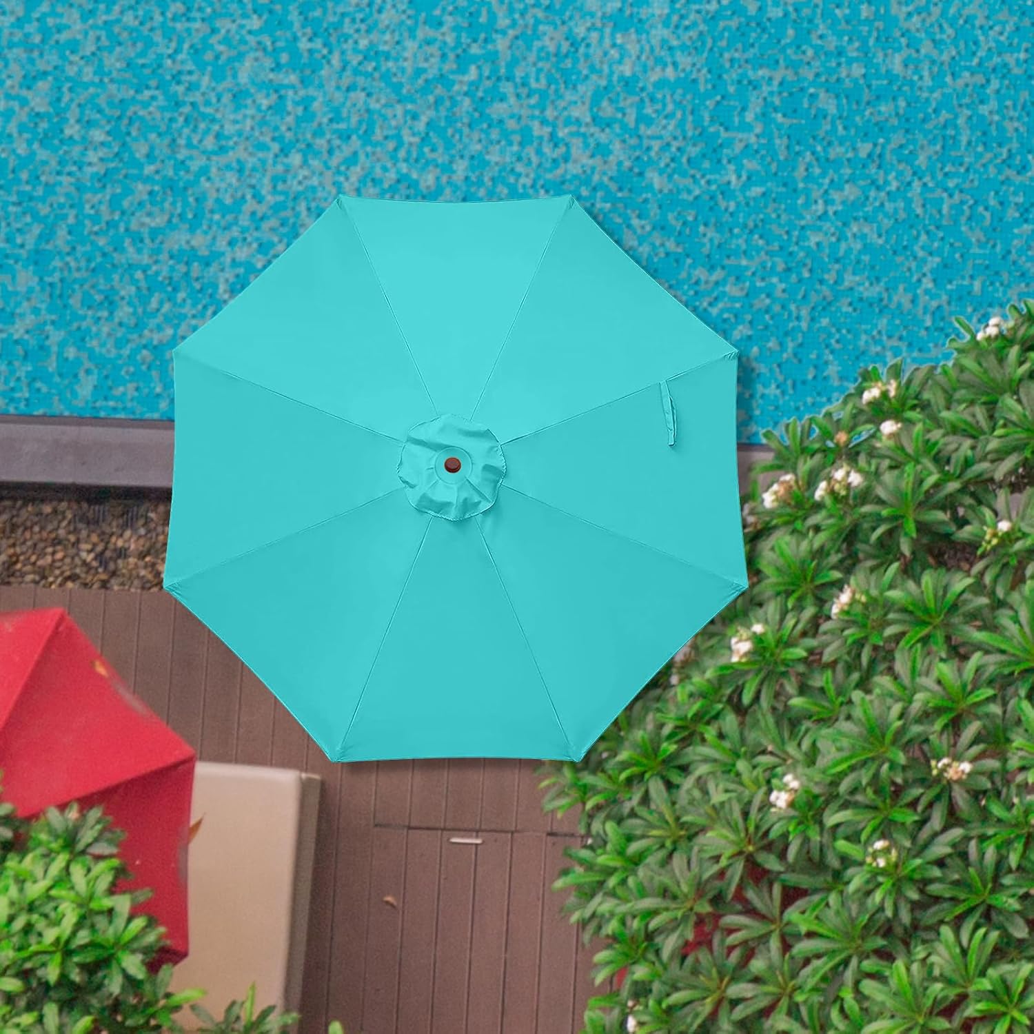 Patio Umbrella 9 ft Replacement Canopy for 8 Ribs-Canopy Only