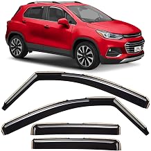 Voron Glass in-Channel Extra Durable Rain Guards for ChevyTrax 2014-2022/Buick Encore 2013-2022, Window Deflectors, Vent Window Visors, 4 Pieces - 220120