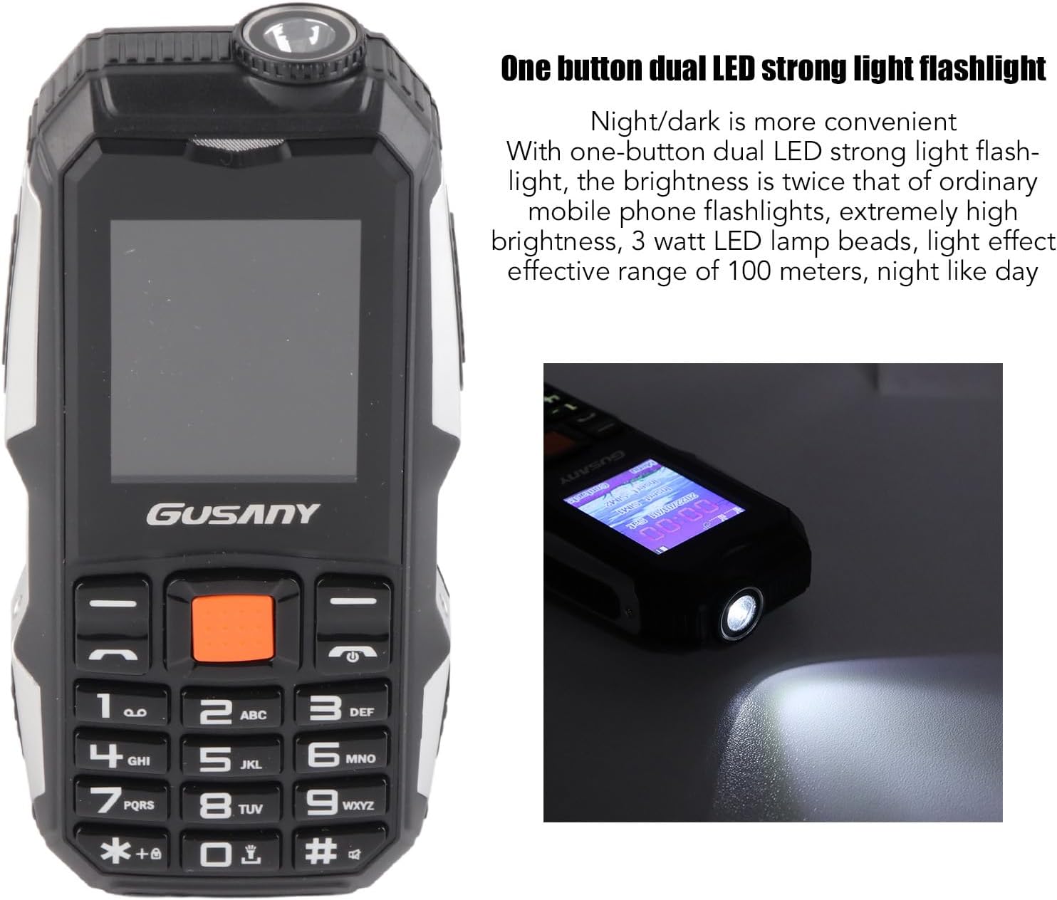 2G Mobile Phone for Elderly, Unlocked Seniors Mobile Phone with Alarm Function & Big Buttons, Dual SIM Basic Mobile Phones, 1.8in Screen, BT, Flashlight MP3 Music (Black)