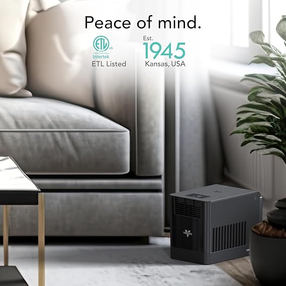 Vornado EV3 Whole Room Evaporative Humidifier, 1.5 gal Capacity, Electronic Humidistat, Top Fill Tank, Easy To Clean