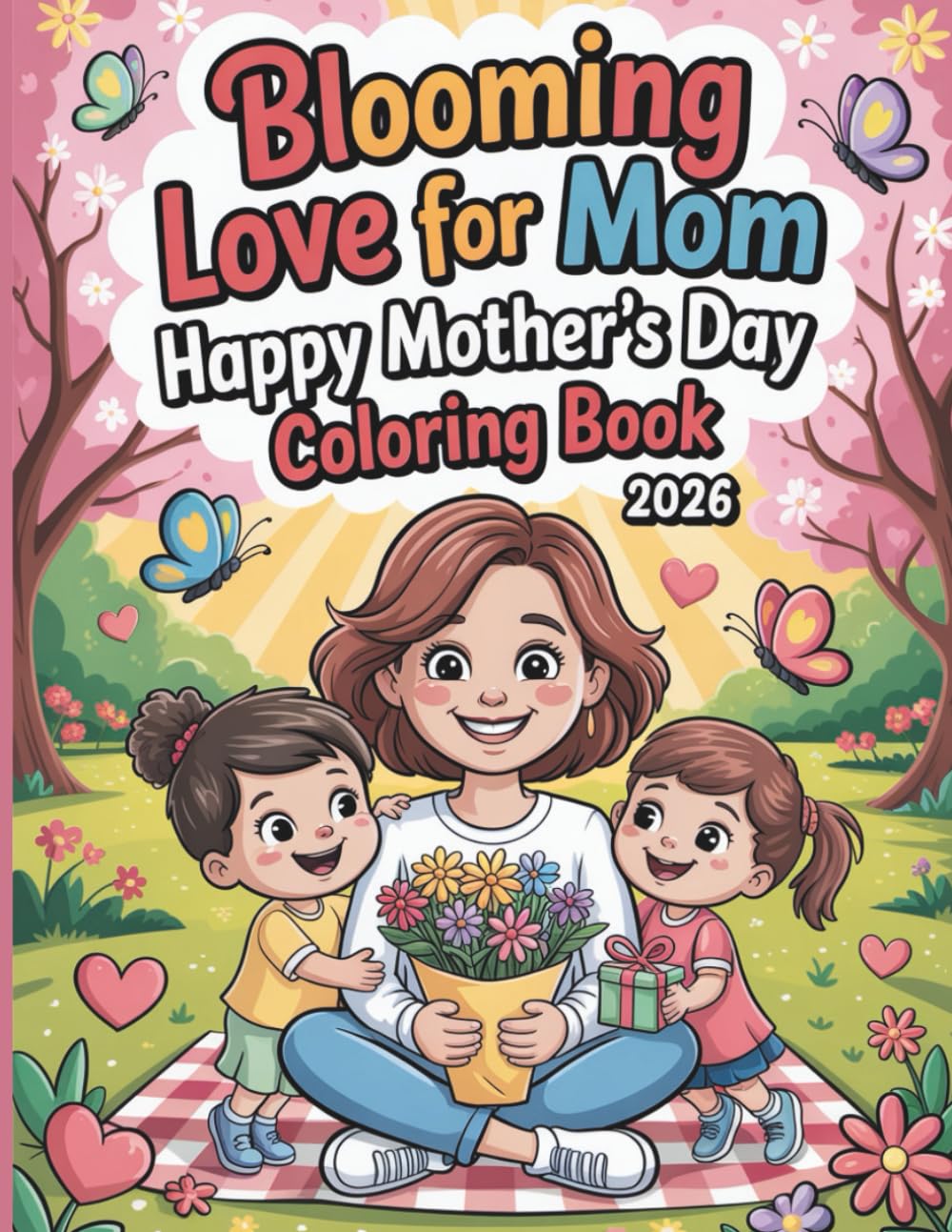 Blooming Love for Mom: Happy Mother’s Day Coloring Book 2026: With 50 Adorable Pages to Celebrate Mommy with Flowers, Love, and Family Moments