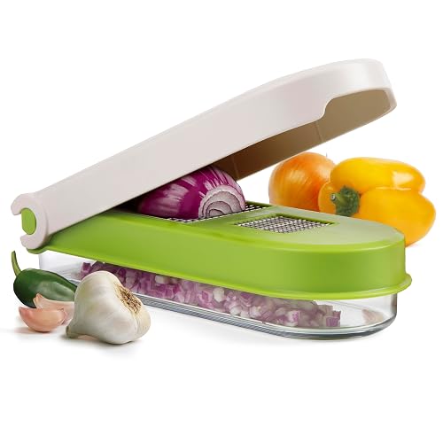 PrepWorks Vegetable Chop & Mince – Multi-Use Manual Chopper for