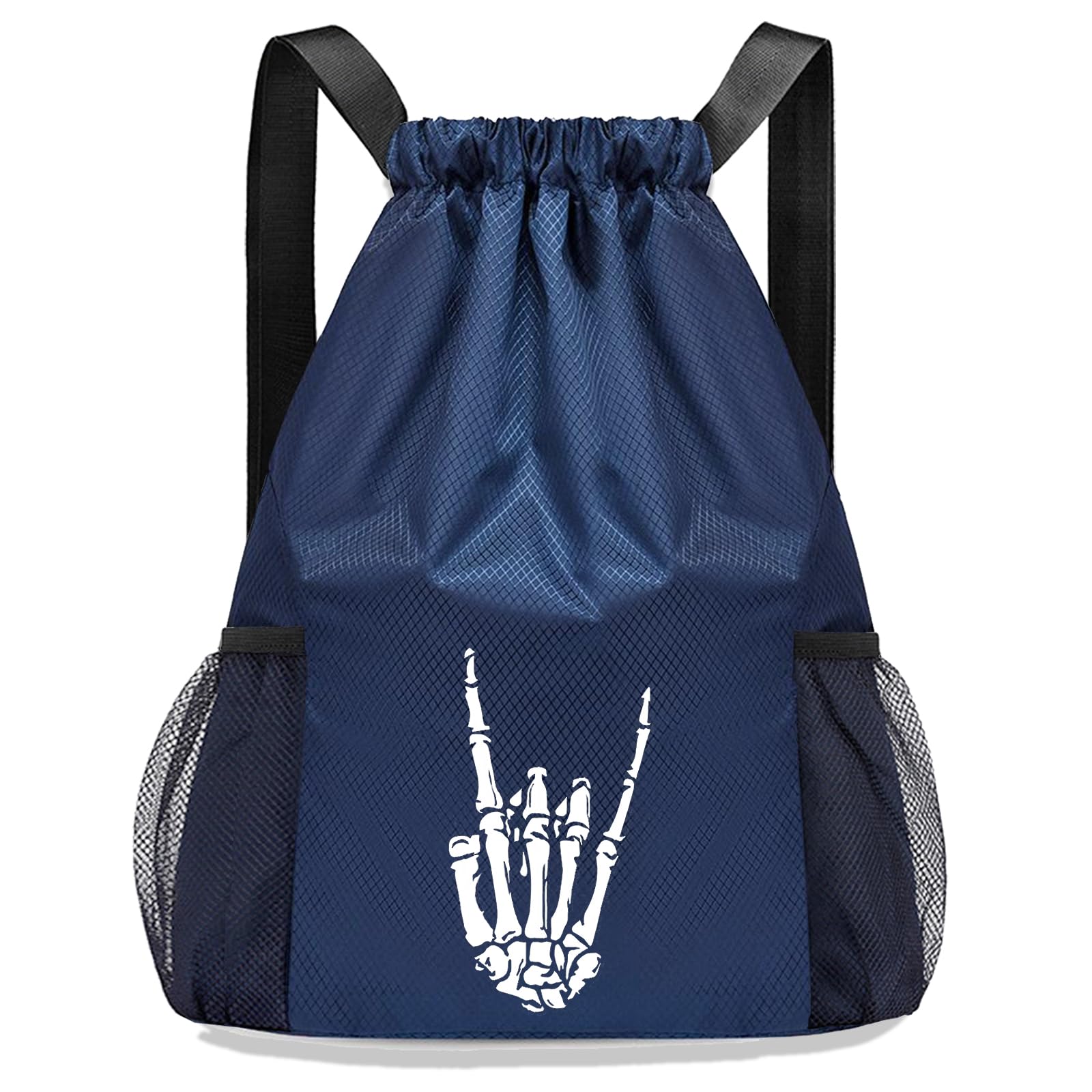 Drawstring Backpack Drawstring Bag Small Gym Bag Backpack for Men Women Skull Draw String Back Bags Basketball Bags Sports Wrestling package