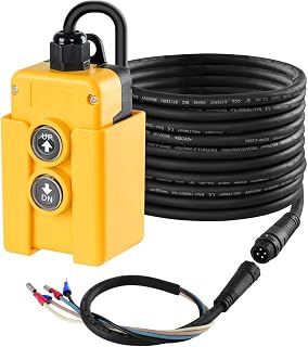 Dump Trailer Remote Control Switch, Briidea 4 Wire 12V Double Acting Hydraulic Pump Power Supply Unit Remote Controller Truck Lift Gate Tipper Hoist