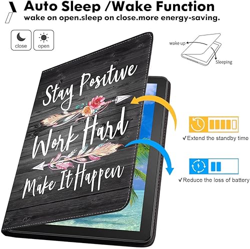 Miniatura 9 de TBXOSTN Funda para Samsung Galaxy Tab A7 de 10.4 pulgadas 20222020 (SM-T500T503T505T507T509), funda de piel sintética prémium con función de