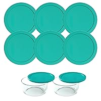 Vista 19 de Wood Grip - Tapas para recipientes redondos de vidrio Pyrex y Anchor - Tapas para recipientes de vidrio Pyrex - Tapas de repuesto