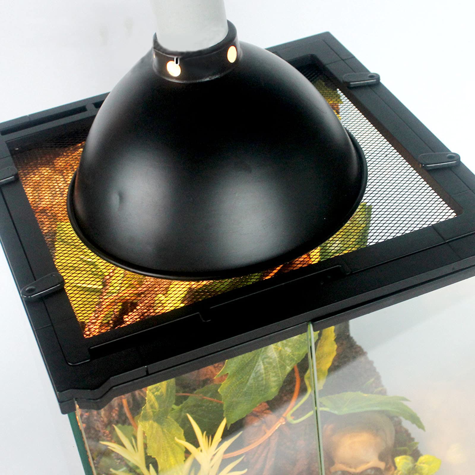 Lampada Singola per Dispositivo di Illuminazione per Rettili,Supporto Lampada Riscaldante Acquario da 8,5 Pollici Supporto Lampada da Tavolo Tartaruga,B