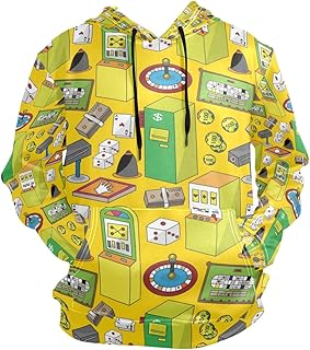 ZZKKO Cartoon Mahjong Hoodie for Pullover Long Sleeves Thin Workout Sweatshirts