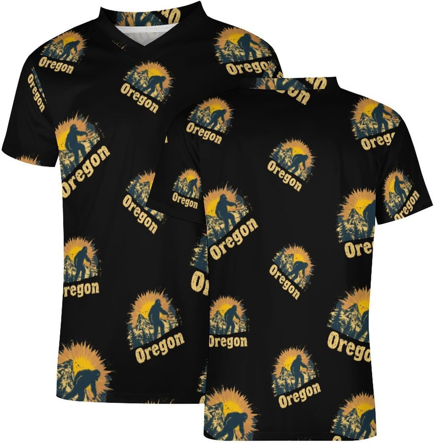 Oregon Bigfoot Mountains Vintage Soccer Jersey Football Shirt Athletic Sports T-Shirt Personalized for Men Women