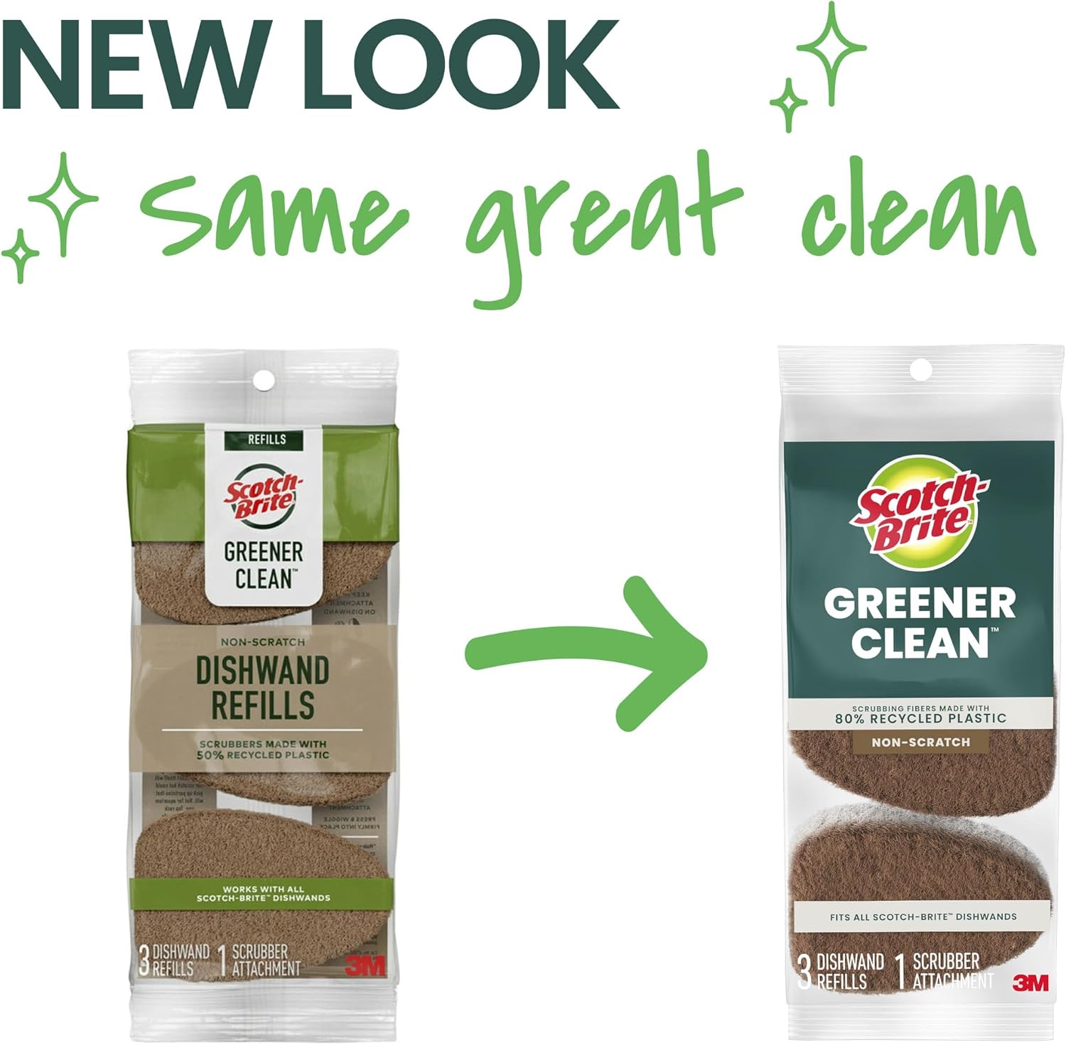Scotch-Brite Greener Clean, 3 Pack image 2