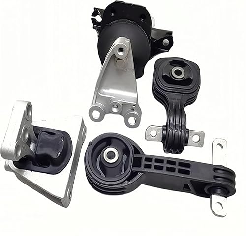 Soporte de motor y transversal de 4 piezas compatible con Civic 1.8L de 2006, 2007, 2008, 2009, 2010, 2011 de repuesto para A4546 A4530 A4534 A4543