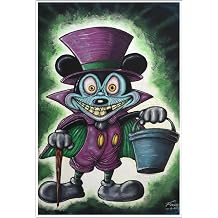 The Hatbox Faust Ghost Haunted Mansion Mickey Mouse Art Print Poster for Framing