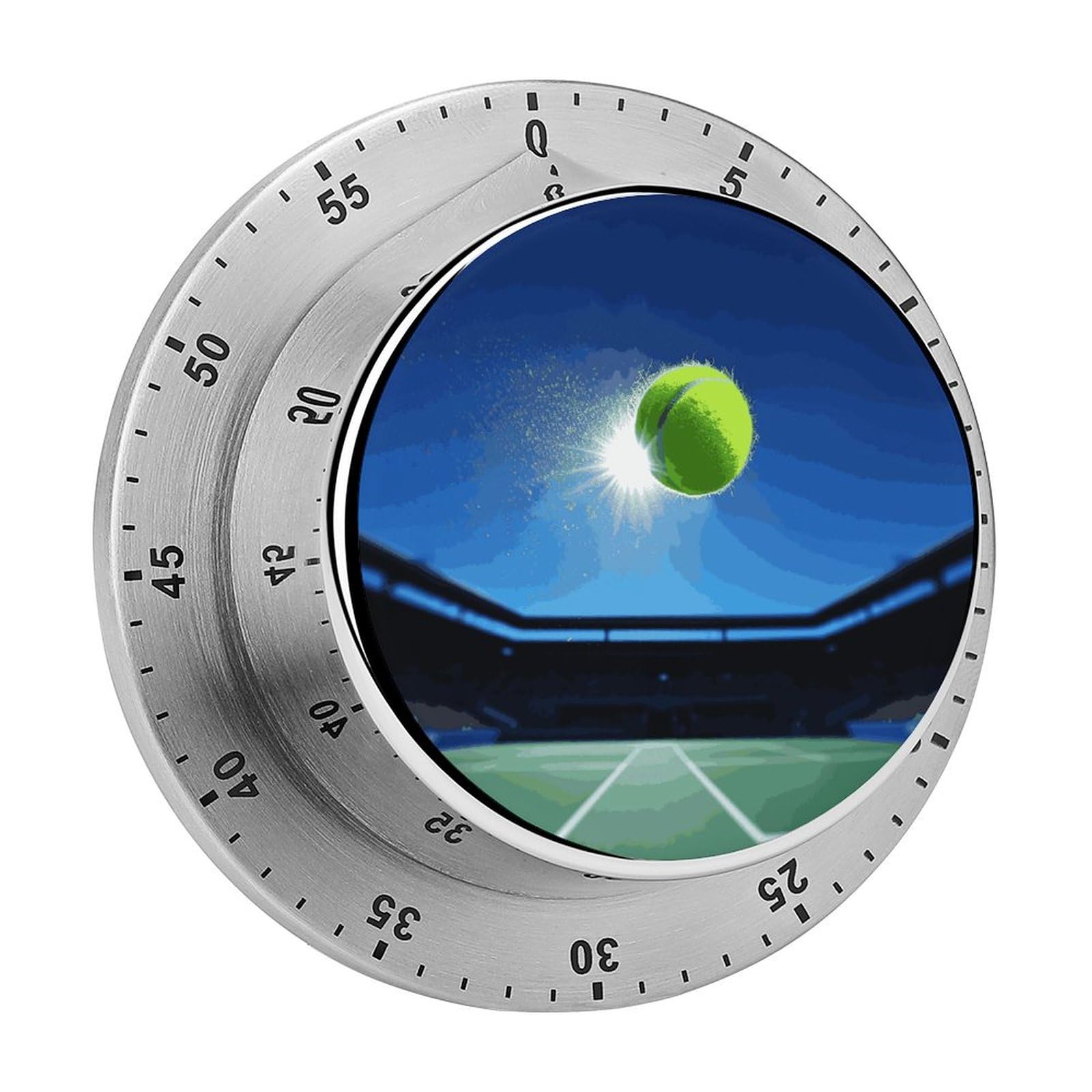 Mechanical Stainless Steel Timer Tennis Ball in The Air Printed Kitchen Timer Heavy Duty…