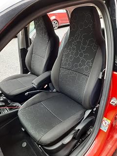Fits a Skoda Citigo Year 2022 Car Seat Covers Hexagonal Grey - 2 Front Seat Covers