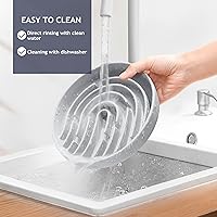 Vista 6 de Coomazy Cuencos para perros grandes de silicona de alimentación lenta, juguete interactivo de rompecabezas para el entrenamiento de alimentos