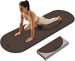 Tapis de yoga pliable 10mm Épaisseur TPE, Tapis texturé à double face, non glissant, 7-Fold Portable pour le yoga, Pilates, séances d'entraînement au sol, Gymnase à domicile & Voyage, 75"x26"