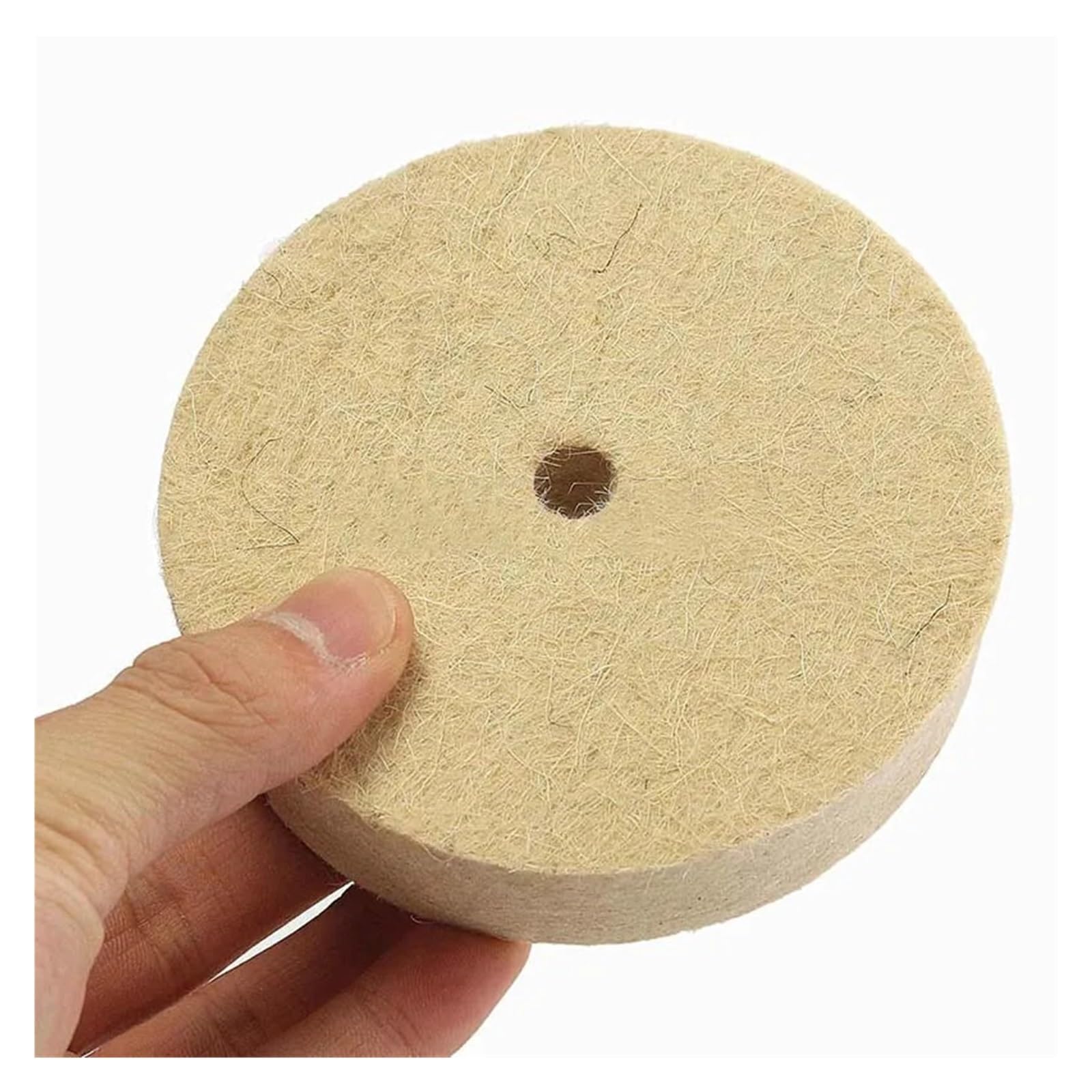 Rueda pulidora de fieltro de lana de 4 pulgadas, herramienta giratoria con almohadilla de disco, 100x20mm