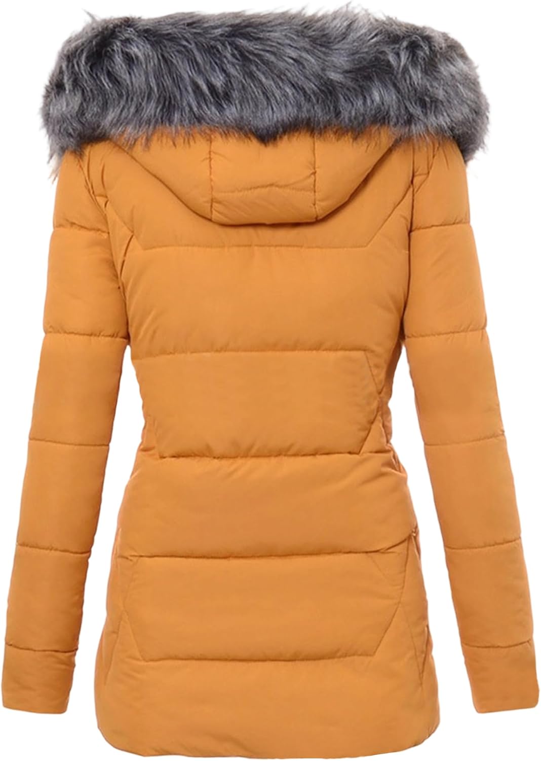 Women's Winter Windproof Warm Down Coats Slim Fit Thicken Hooded Fashions Puffer Jacket Long Down Coats for Women