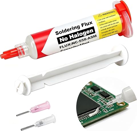 Flux Soldadura Electronica,Flux Soldar,Estaño en Pasta,Pasta Soldar(10ml) | Pasta de Soldadura,No Requiere Limpieza,para Reparación Electrónica,Ensamblaje de PCB y Soldadura SMD