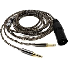 Youkamoo 4 Pin XLR Balanced Headphone Cable 6ft/1.8m Silver-Plated Braided Replacement Upgrade Cable Compatible with Denon AH-D600 AH-D7200 AH-D7100 AH-D9200 AH-D5200 Focal Elear Headphones