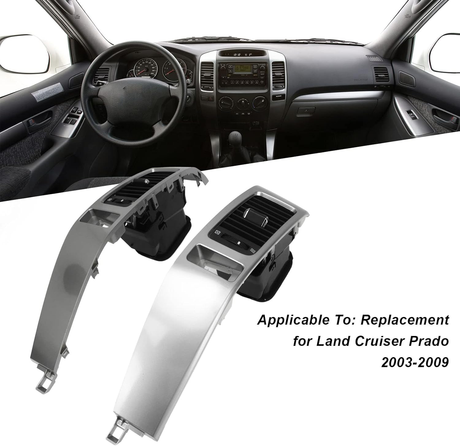 Replace the Dashboard Air Vent Assembly Sensor Panels on Your Prado 2003-2009 Part Numbers: 55474-60040 and 55475-60040 Ensure Proper Air Vent Functionality and