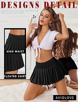 Plaid Skirt Girl Sexy Club School Skirt Pleated Skirts For Women