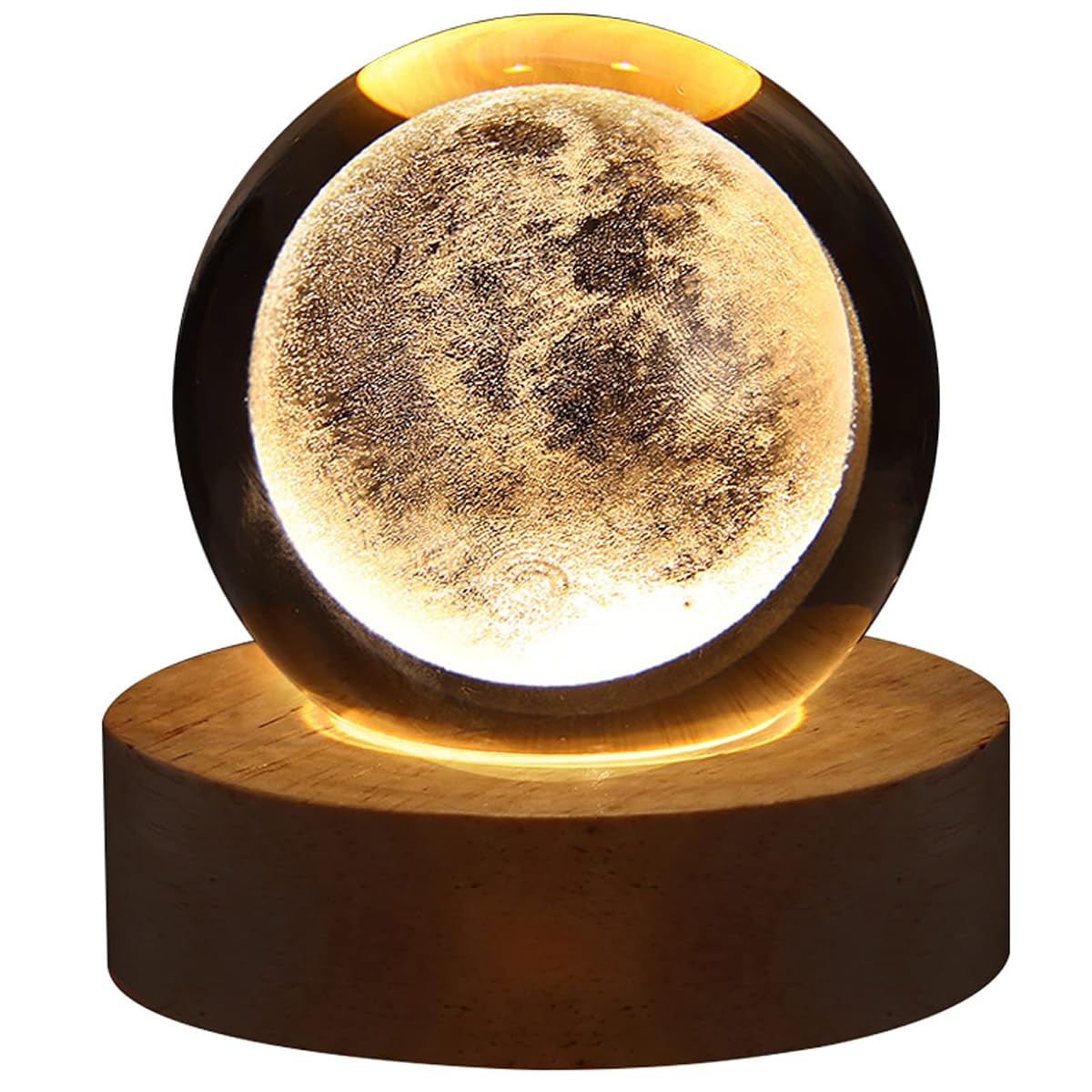 DNIEBW 3D Night Moon Lamp Moon Light with Stand Ouch Control and USB