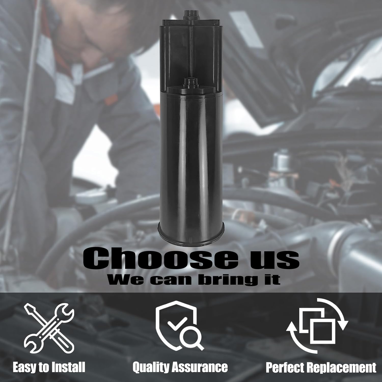 Charcoal Vapor Canister (Replaces 911-305, 4B1119, CP1223, CP3071, VC214, F75Z9D653AC) - Compatible with Emissions Control Part for 2005 Ford Excursion 5.4L V8/6.8L V10