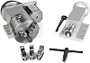 RATTMMOTOR CNC Drehachse4th Achse Rotary Axis K11-100mm Hohlschaft mit 3-Backenfutter Teilapparat ein Untersetzungsverhältnis von 6:1 mit 65mm Reitstock für CNC DrehmaschineFräsmaschine