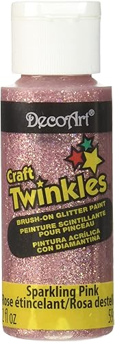DecoArt Craft - Pintura centelleante, 2 onzas, rosa brillante