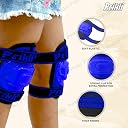 PRIKLI Kids Protective Gear Set with Helmet (Blue) – 4 in 1 Exclusive Skating Safety Kit with Knee Pads, Elbow Pads & Wrist Guards for Cycling, Skateboard & Scooter Riding for Boys Girls Age 5–12 gallery image