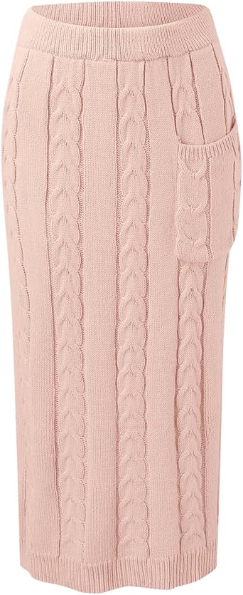 Damens Strick-Set Pullover & Rock - 2-teiliges Outfit Für Herbst