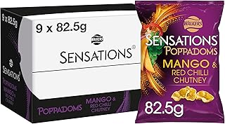 Walkers Sensations Poppadoms Mango And Red Chilli Chutney