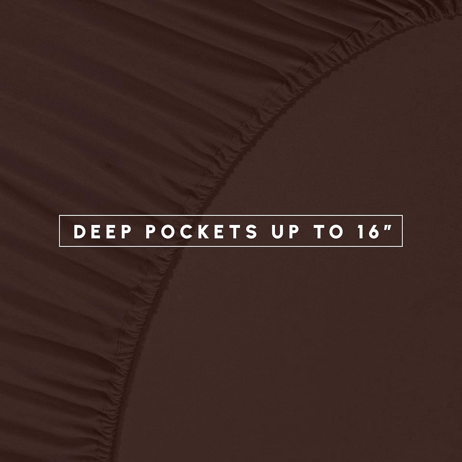 Elegant Comfort Wrinkle Resistant - Silky Soft Dobby Stripe Bed-in-a-Bag 8-Piece Comforter Set - Full/Queen, Chocolate